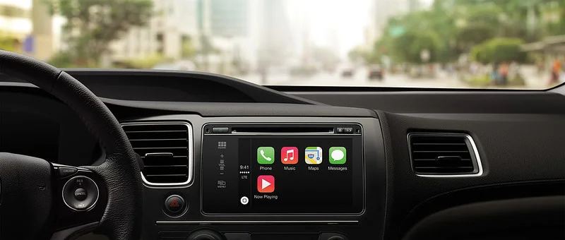 Apple Carplay in a car dash