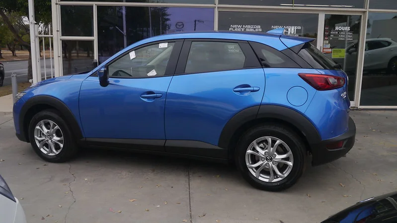 Blue Mazda CX-3