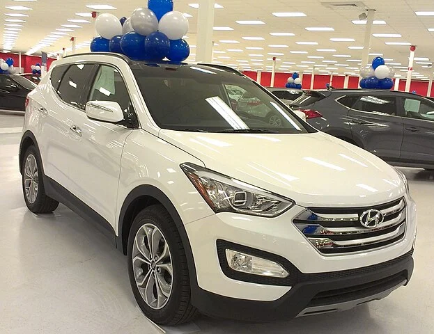 white 2016 hyundai santa fe sport