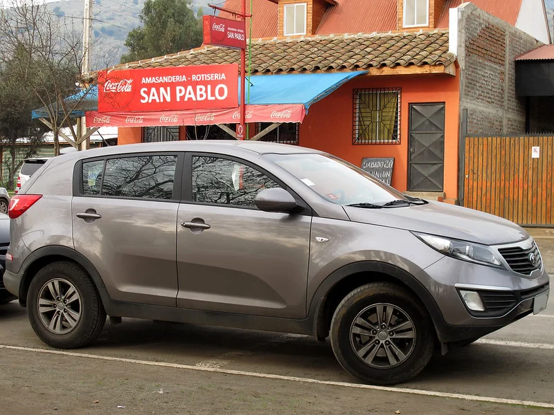 Silver Kia Sportage