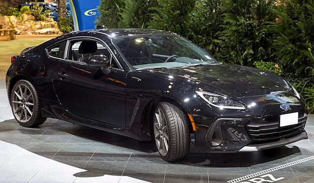 2023 Subaru BRZ in a showroom