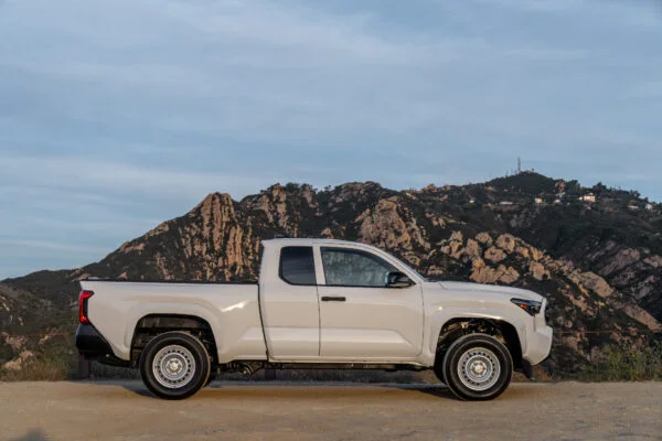 2024 toyota tacoma in the mountains