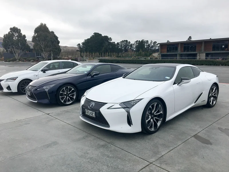 White Lexus LC 