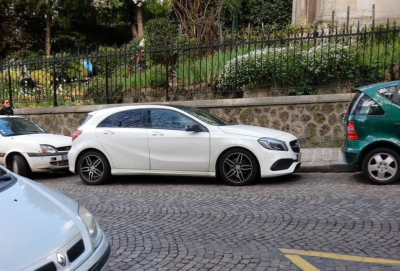 White Mercedes-Benz A-Class