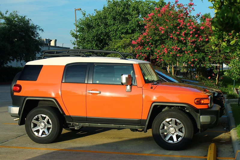 Orange Toyota FJ Cruiser