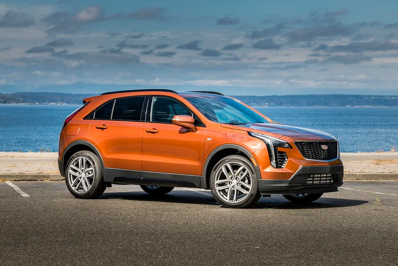 Orange Cadillac XT4