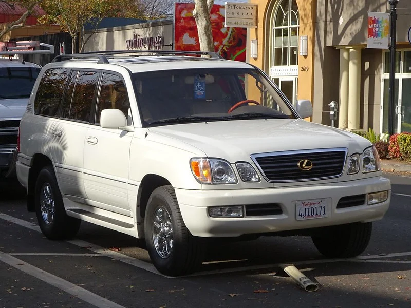 White Lexus LX