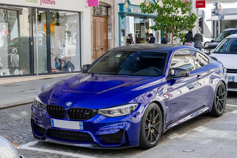 Blue BMW M4