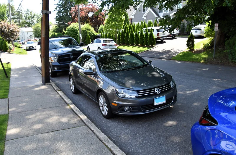 Grey 2012 Volkswagen Eos parked on a street