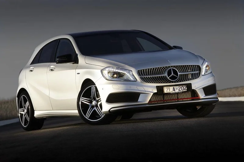 Silver Mercedes-Benz A-Class