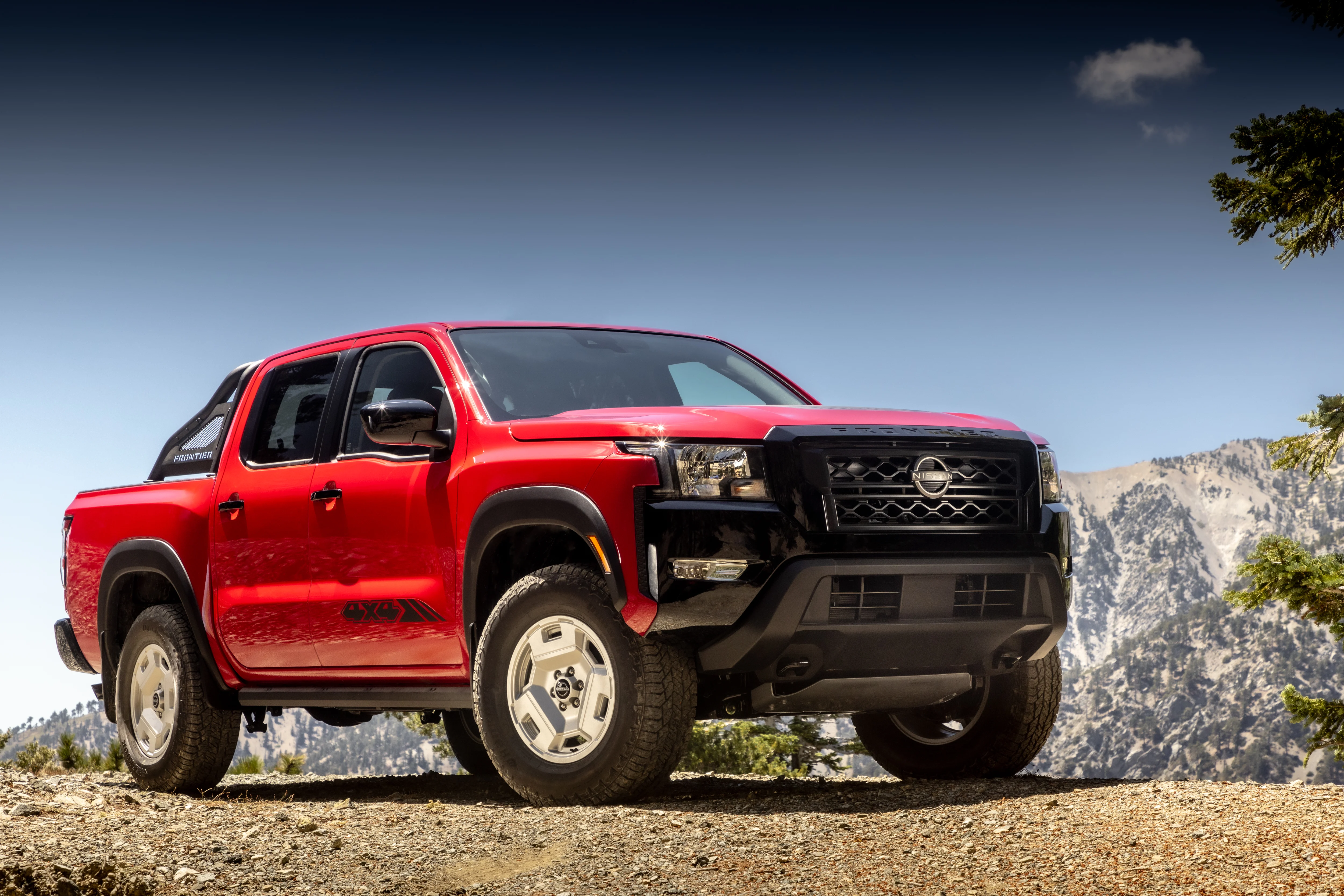 red 2024 Nissan Frontier 