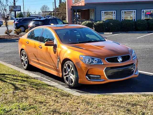 Bright orange Chevrolet SS