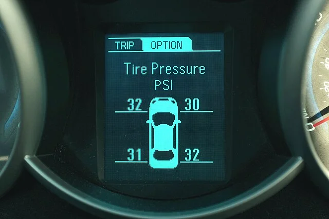 TPMS light in a car