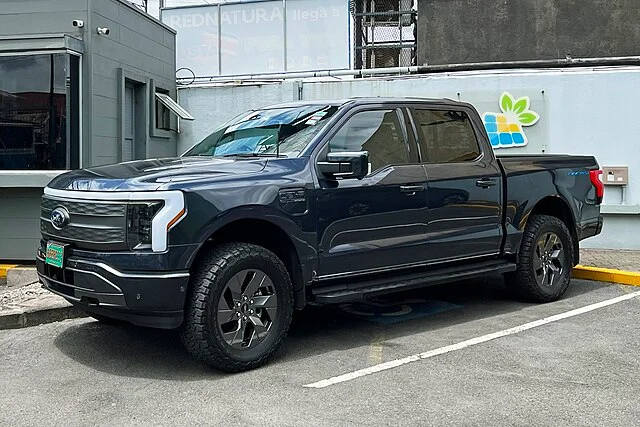 black Ford F-150 Lightning