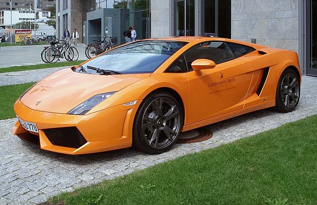 orange lamborghini